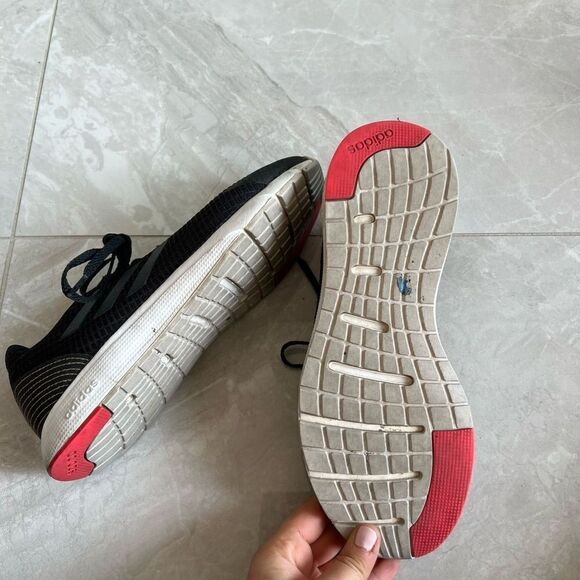 Adidas Women’s Black Running Athletic Shoes Size 7 1/2 - Picture 2 of 4